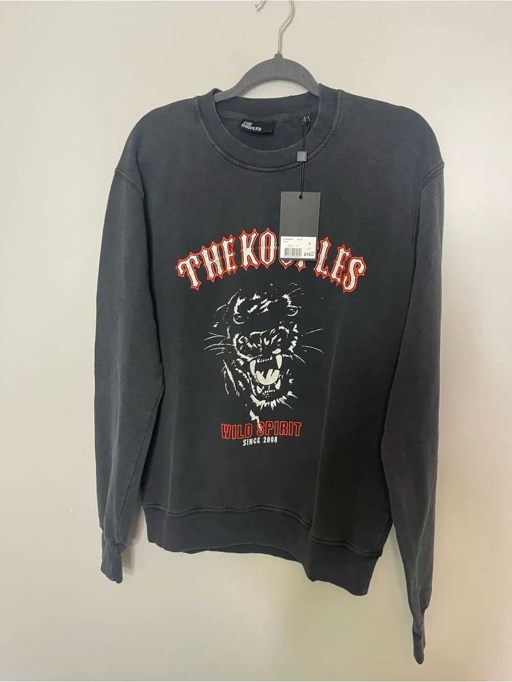 $215 The Kooples The Kooples Black Panther Graphic Sweater NWT SMALL UNISEX